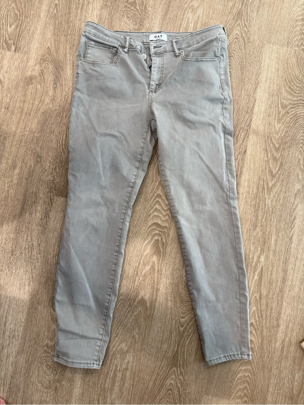 Oat New York Light Gray Skinny Jeans